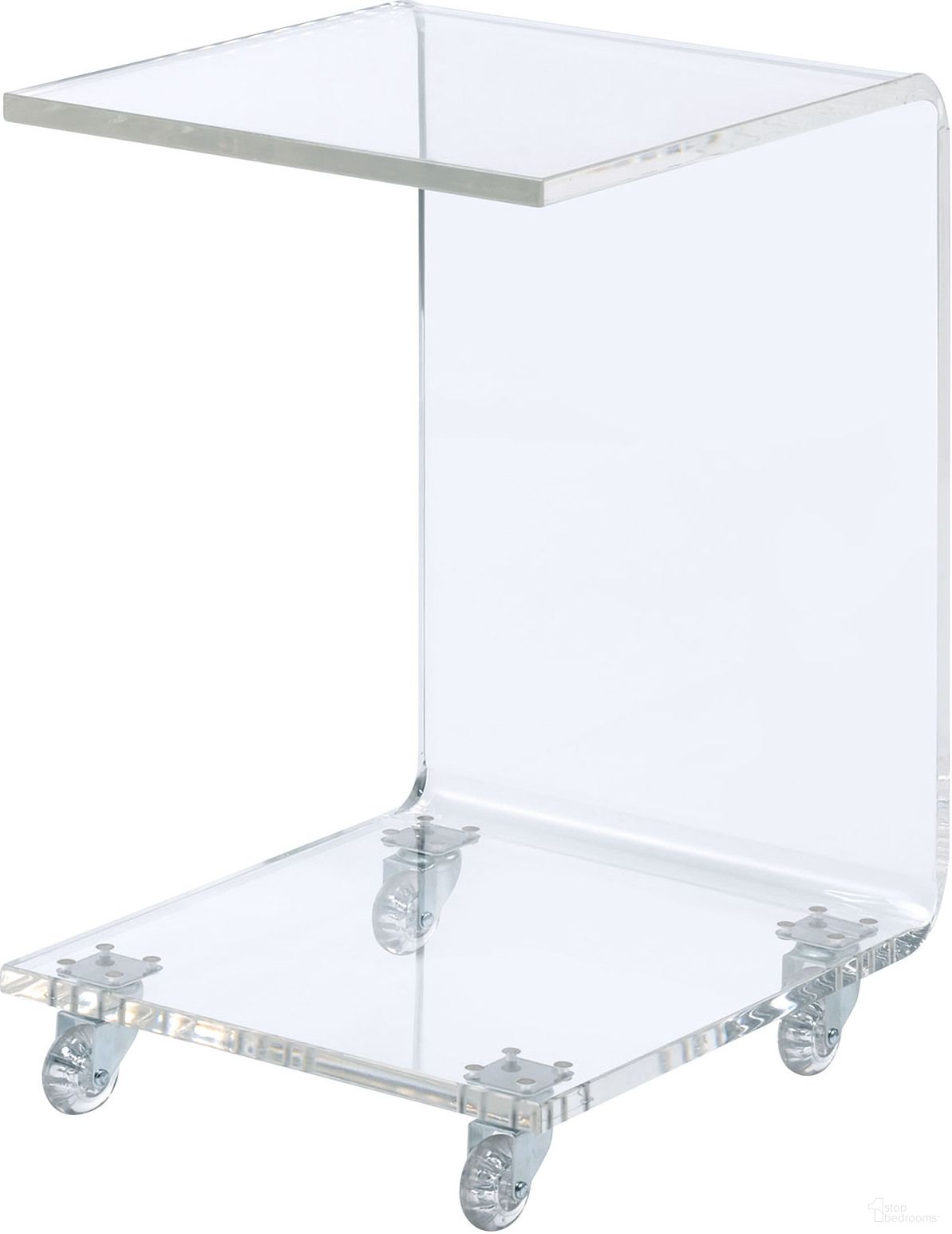 The appearance of Peek Clear Acrylic Snack Table designed by Picket House in the modern / contemporary interior design. This transparent piece of furniture  was selected by 1StopBedrooms from Peek Collection to add a touch of cosiness and style into your home. Sku: CIR500STE. Material: Acrylic.