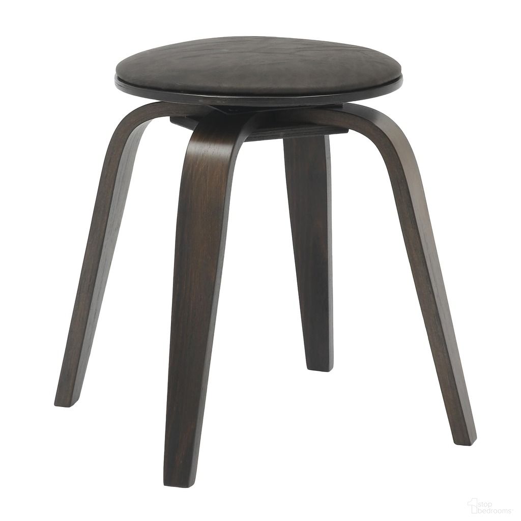 The appearance of Pelya Wooden Dining Stool In Dark Walnut Color and Brown designed by LeisureMod in the modern / contemporary interior design. This dark walnut brown piece of furniture  was selected by 1StopBedrooms from Pelya Collection to add a touch of cosiness and style into your home. Sku: PDSDW-19BR. Material: Leather.