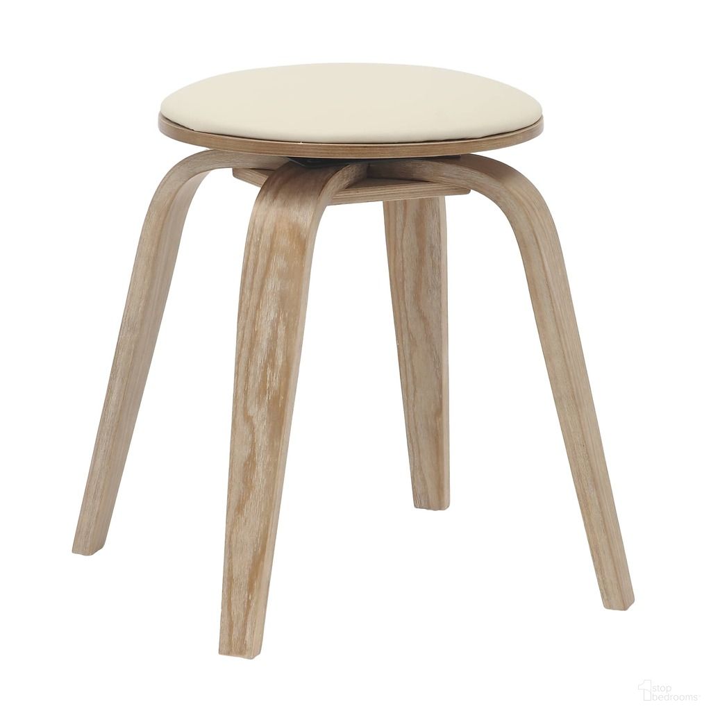 The appearance of Pelya Wooden Dining Stool In Washed Walnut Color and Taupe designed by LeisureMod in the modern / contemporary interior design. This walnut/taupe piece of furniture  was selected by 1StopBedrooms from Pelya Collection to add a touch of cosiness and style into your home. Sku: PDSWW-19TP. Material: Leather.