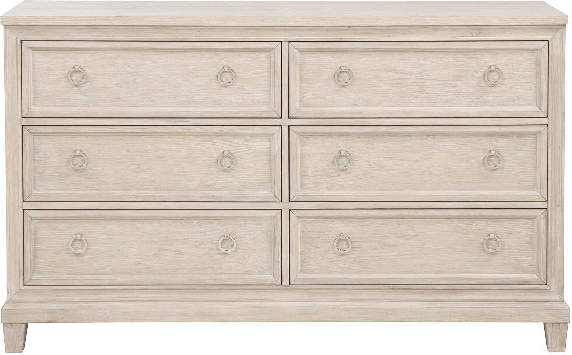 The appearance of Pembroke 6-Drawer Bedroom Dresser Cabinet In Washed Oak designed by Coaster in the coastal interior design. This washed oak piece of furniture was selected by 1StopBedrooms from Pembroke Collection to add a touch of cosiness and style into your home. Sku: 215923. Material: Oak Veneer.