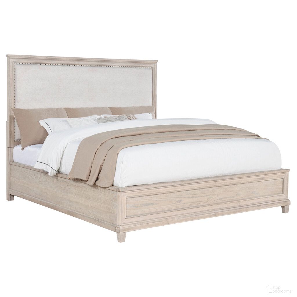 The appearance of Pembroke 66-Inch Eastern King Panel Bed In Washed Oak designed by Coaster in the coastal interior design. This washed oak piece of furniture was selected by 1StopBedrooms from Pembroke Collection to add a touch of cosiness and style into your home. Sku: 215921KEB1;215921KEB2;215921KEB3. Bed Type: Panel Bed. Bed Size: King. Material: MDF.