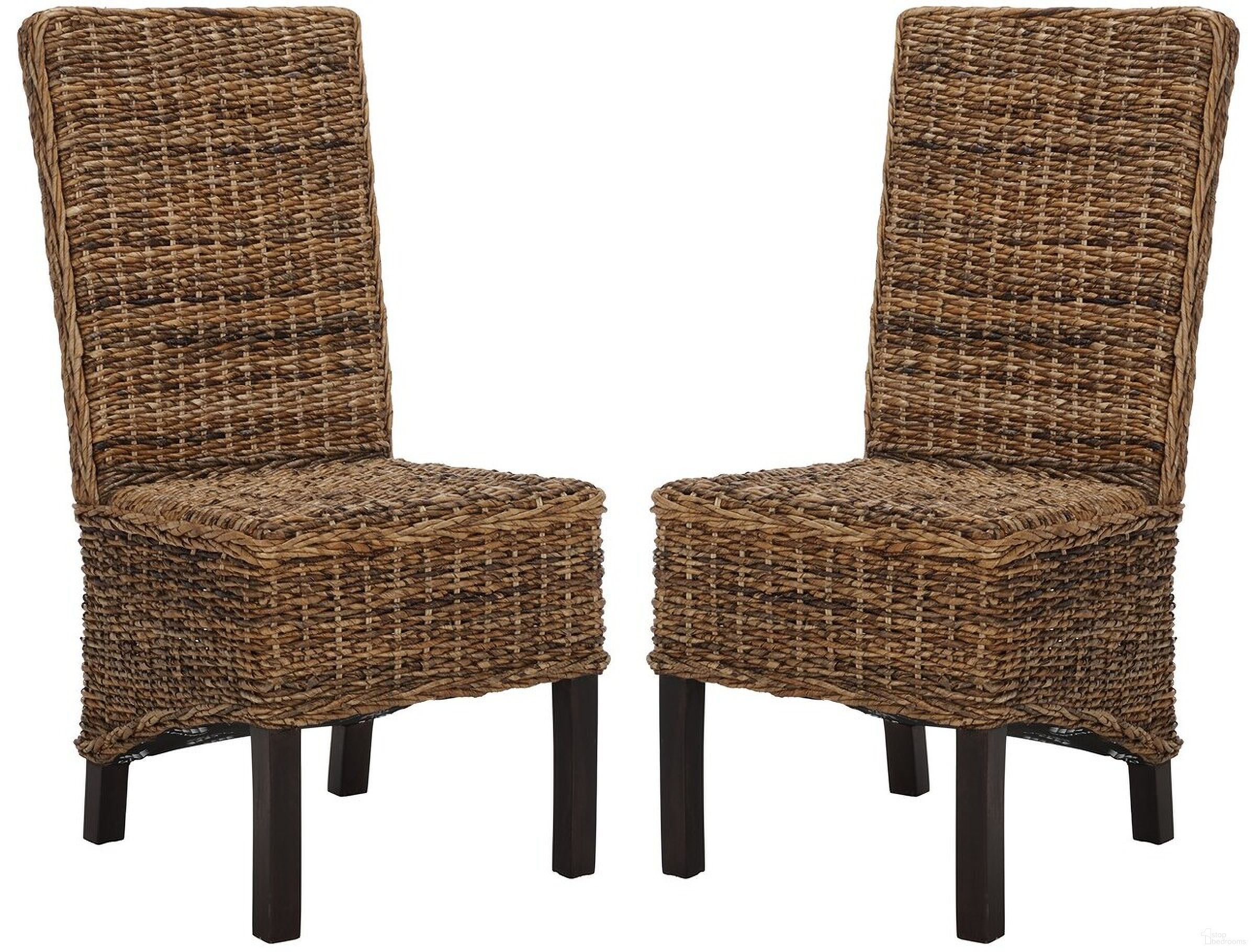 Pembrooke Natural Rattan Side Chair Set of 2
