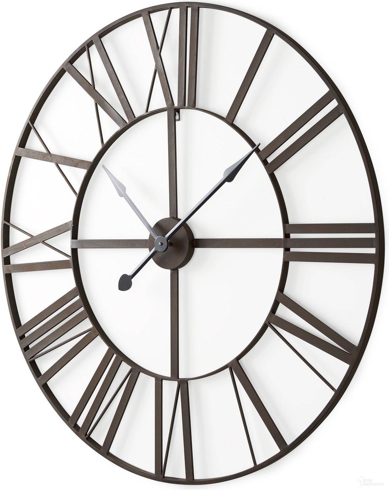 Pender 40 Inch Wall Clock In Brown