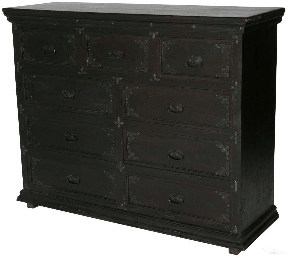 The appearance of Pendleton 9-Drawer Dresser In Dark Brown designed by Moti in the modern / contemporary interior design. This dark brown piece of furniture was selected by 1StopBedrooms from Pendleton Collection to add a touch of cosiness and style into your home. Sku: 92016002. Material: Mango Wood.