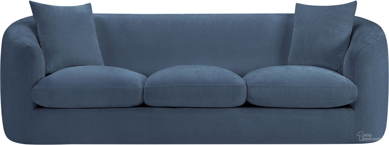 The appearance of Penelope Chenille Fabric Sofa In Light Blue designed by Meridian in the modern / contemporary interior design. This light blue piece of furniture was selected by 1StopBedrooms from Penelope Collection to add a touch of cosiness and style into your home. Sku: 44073LtBlu-S. Material: Chenille.