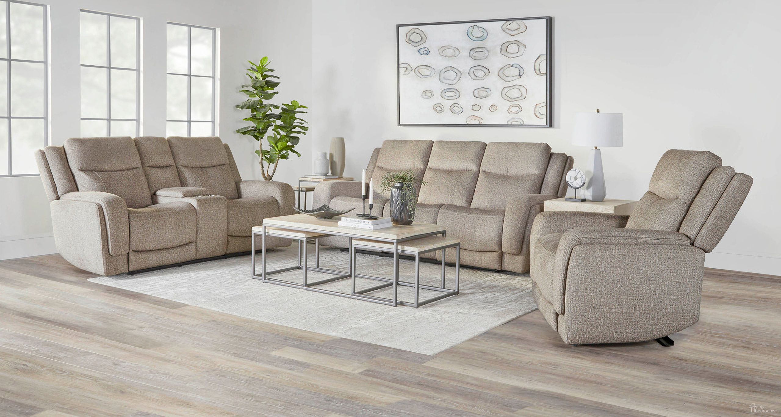 The appearance of Penfield Power Zero G Living Room Set with Heat, Massage and Speaker In Frappe designed by Parker House in the traditional interior design. This frappe piece of furniture was selected by 1StopBedrooms from Penfield Collection to add a touch of cosiness and style into your home. Sku: MPEN#832PHLZS-HM-FRAP;MPEN#822CPHLZS-HM-FRAP. Material: Polyester.