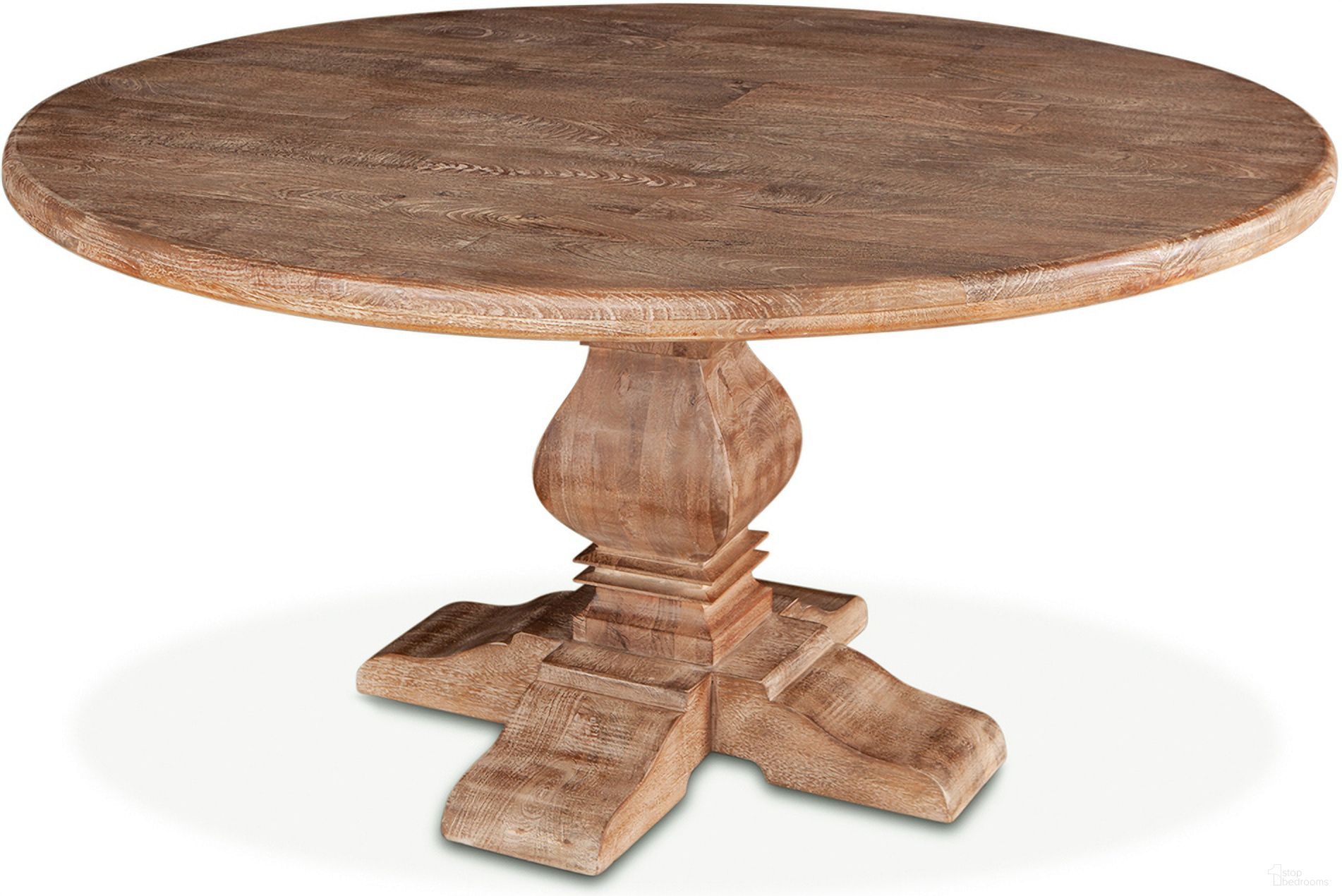 Pengrove 60 Inch Round Dining Table In Antique Oak
