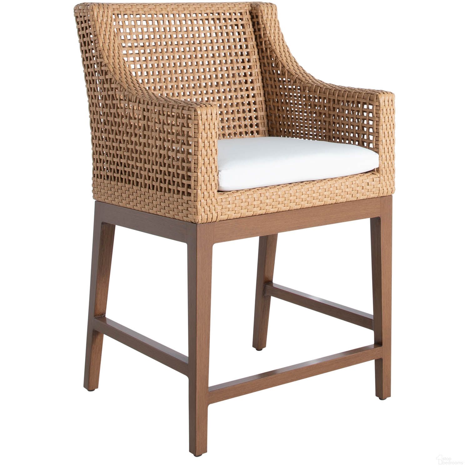 The appearance of Peninsula Counter Stool In Avila Navy designed by Summer Classics in the traditional interior design. This avila navy piece of furniture was selected by 1StopBedrooms from Peninsula Collection to add a touch of cosiness and style into your home. Sku: 139237+C799H4947N. Material: Wicker.