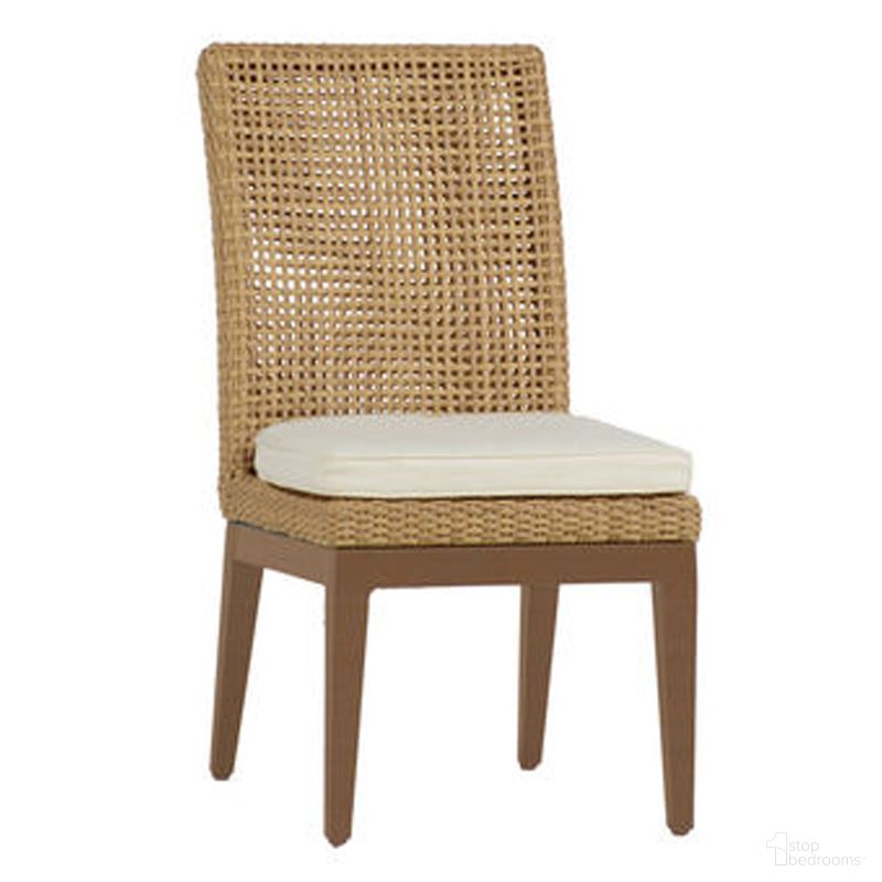 The appearance of Peninsula Woven Side Chair In Avila Navy designed by Summer Classics in the traditional interior design. This avila navy piece of furniture  was selected by 1StopBedrooms from Peninsula Collection to add a touch of cosiness and style into your home. Sku: 423137+C5264947N. Material: Wicker.