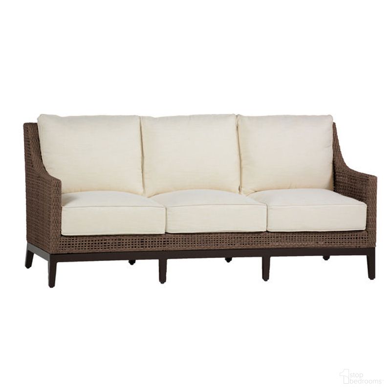 The appearance of Peninsula Woven Sofa In Avila Navy designed by Summer Classics in the traditional interior design. This avila navy piece of furniture was selected by 1StopBedrooms from Peninsula Collection to add a touch of cosiness and style into your home. Sku: 423417+C522P4947N. Material: Wicker.