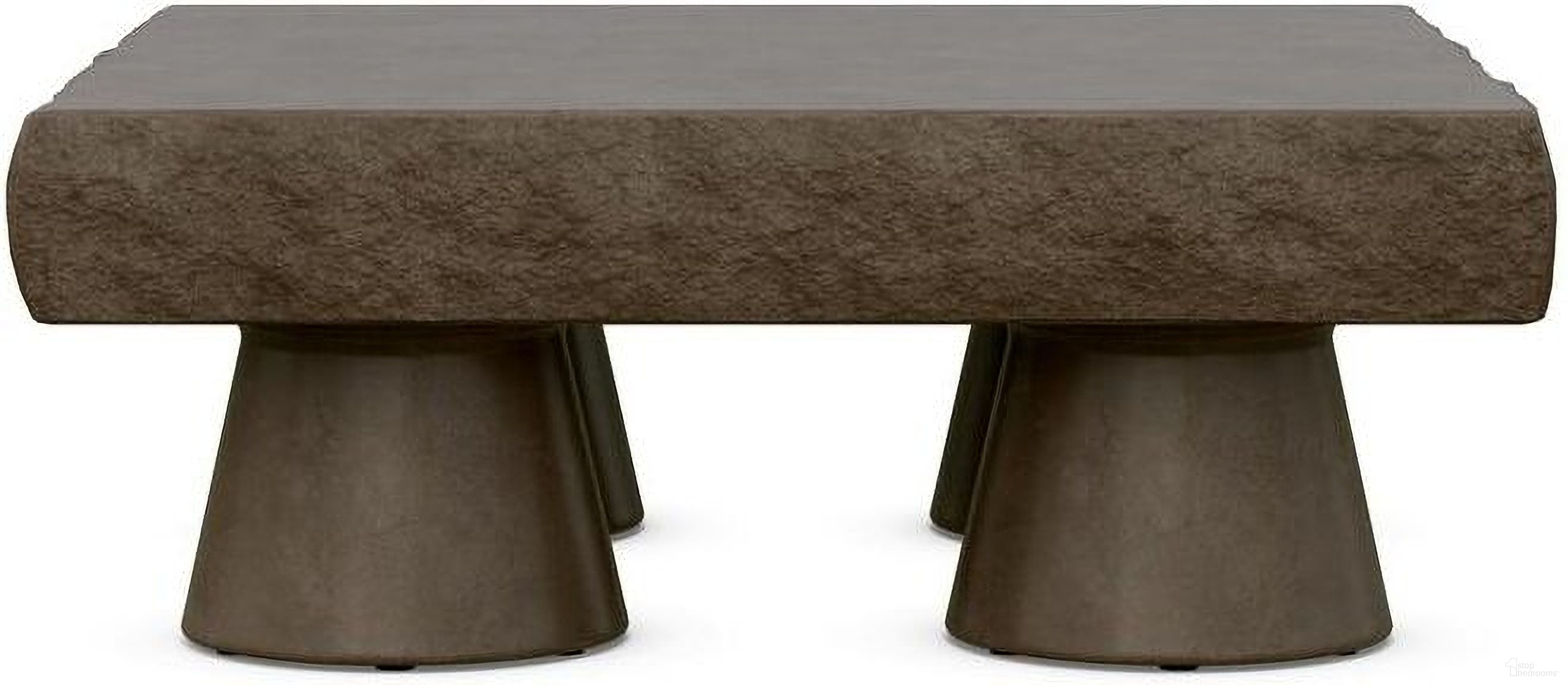 The appearance of Pensacola Coffee Table In Umber designed by Azzurro Living in the coastal interior design. This umber piece of furniture was selected by 1StopBedrooms from Pensacola Collection to add a touch of cosiness and style into your home. Sku: PSC-C14CT. Material: Concrete.