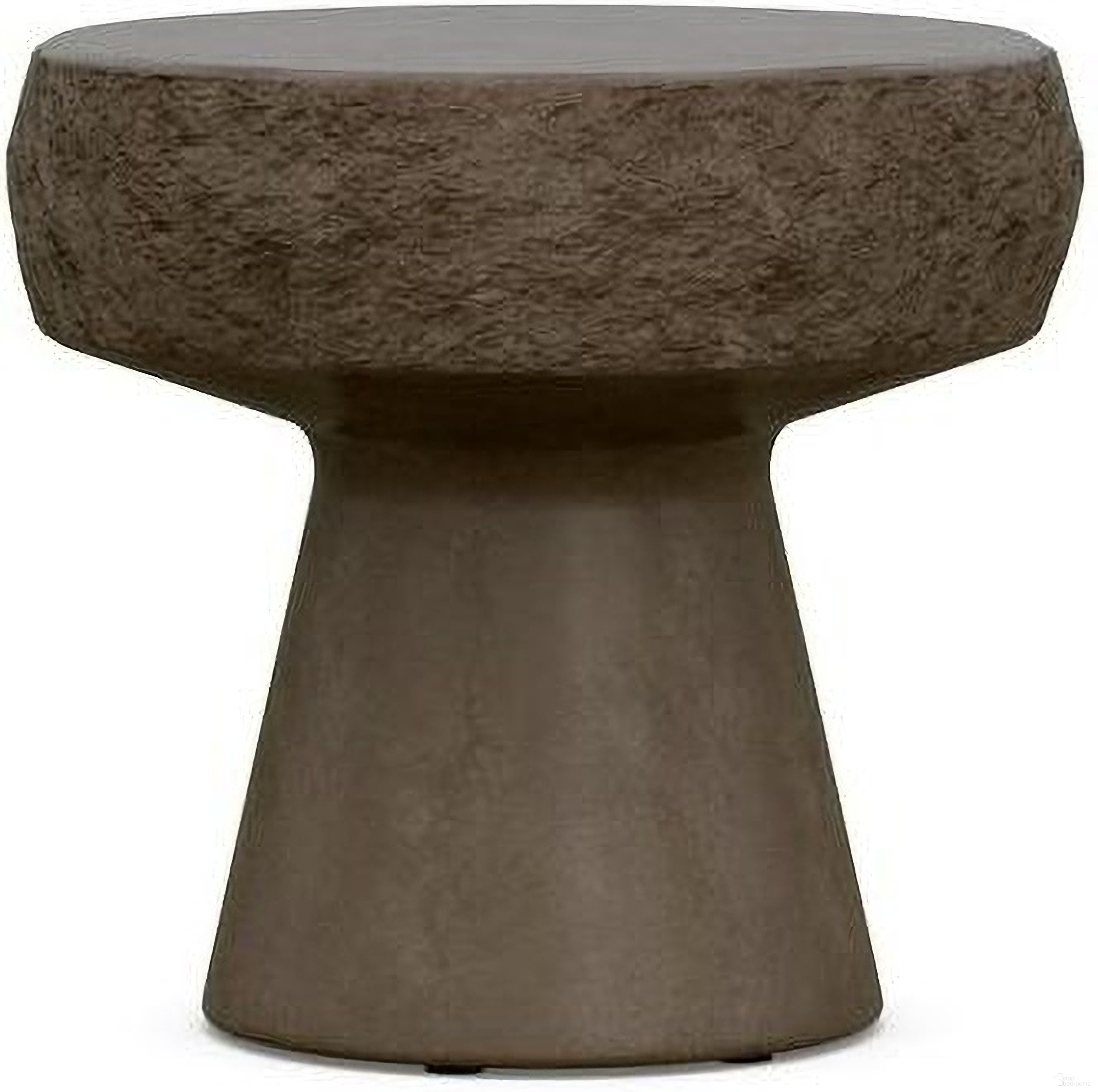 The appearance of Pensacola Side Table In Umber designed by Azzurro Living in the coastal interior design. This umber piece of furniture  was selected by 1StopBedrooms from Pensacola Collection to add a touch of cosiness and style into your home. Sku: PSC-C14ST. Material: Concrete.