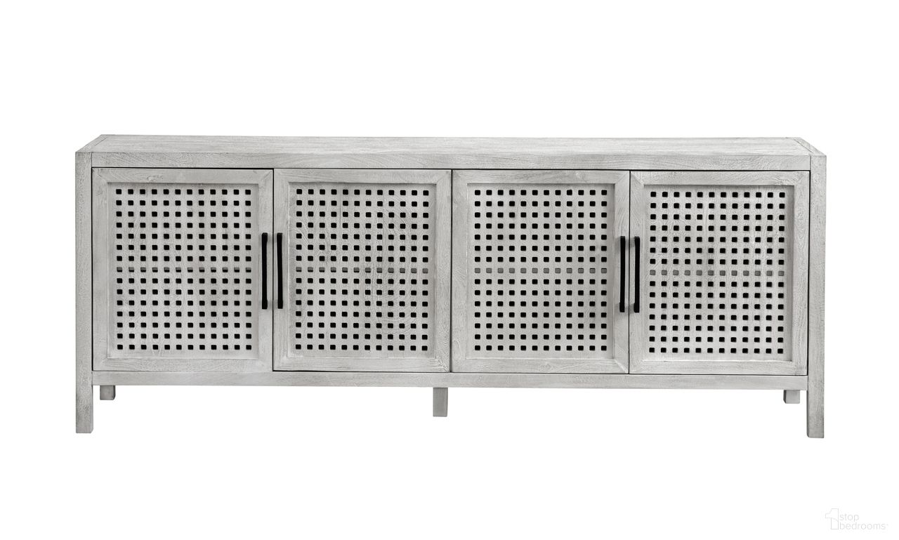 The appearance of Pentak Server In White Wash designed by Bassett Mirror Company in the modern / contemporary interior design. This white wash piece of furniture was selected by 1StopBedrooms from Pentak Collection to add a touch of cosiness and style into your home. Sku: 8236-DR-576. Material: Wood.