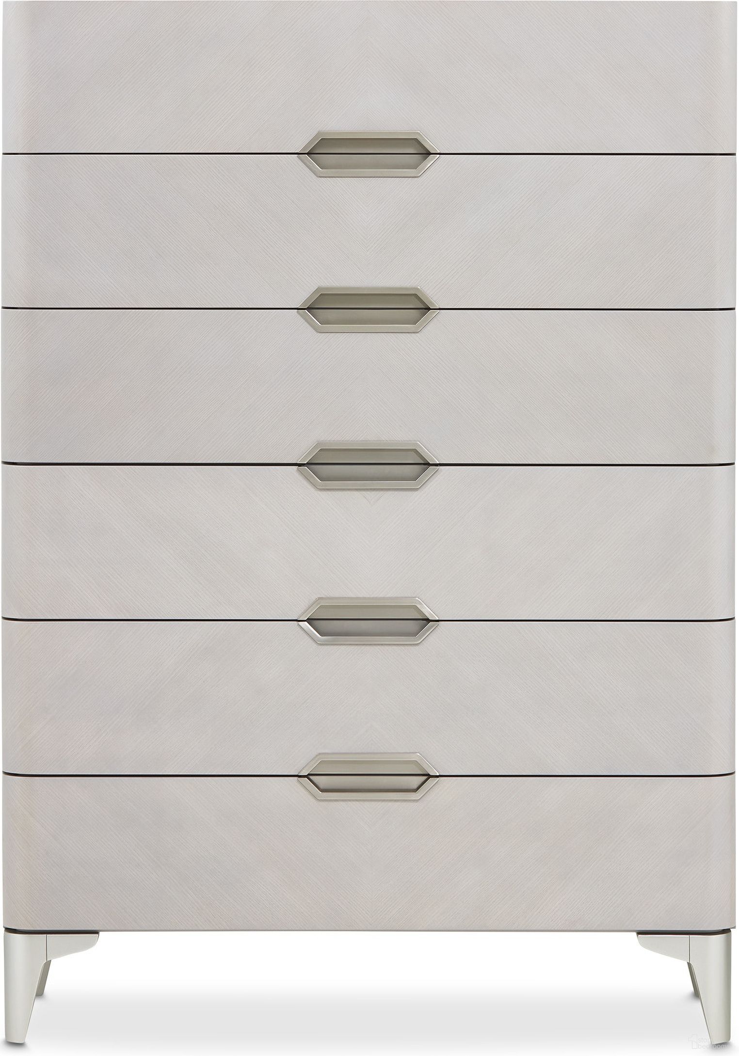 The appearance of Penthouse 6 Drawer Chest In Ash Gray designed by Michael Amini in the modern / contemporary interior design. This ash gray piece of furniture was selected by 1StopBedrooms from Penthouse Collection to add a touch of cosiness and style into your home. Sku: NF9033070SA-130. Material: Poplar.