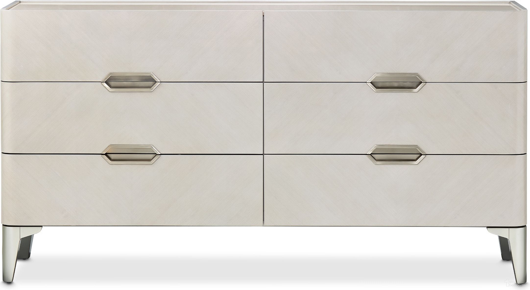 The appearance of Penthouse Dresser In Ash Gray designed by Michael Amini in the modern / contemporary interior design. This ash gray piece of furniture was selected by 1StopBedrooms from Penthouse Collection to add a touch of cosiness and style into your home. Sku: NF9033050SA-130. Material: Poplar.