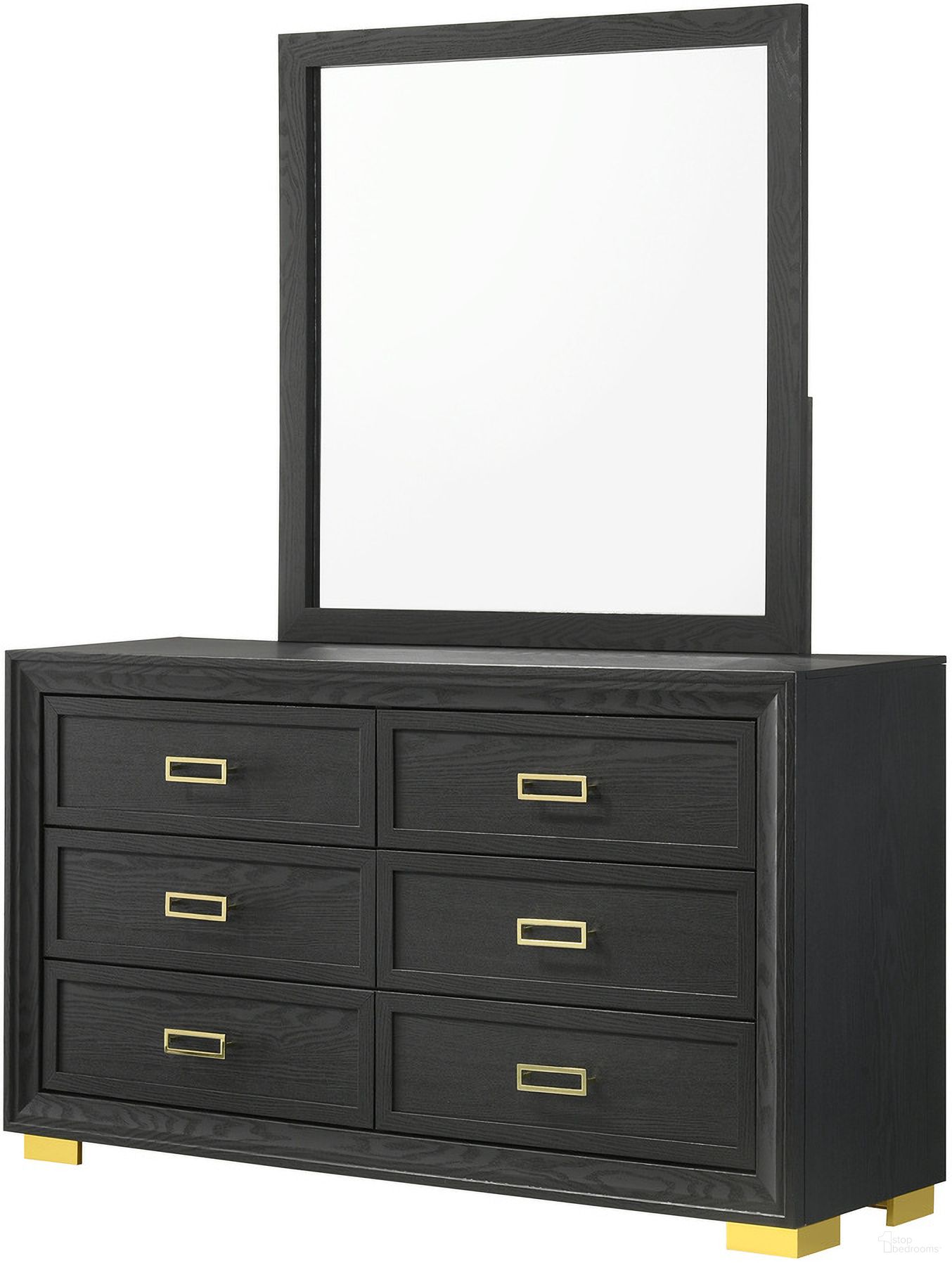 The appearance of Pepe Dresser In Black designed by Crown Mark in the glam interior design. This black piece of furniture was selected by 1StopBedrooms from Pepe Collection to add a touch of cosiness and style into your home. Sku: B9290-1. Material: Pb.