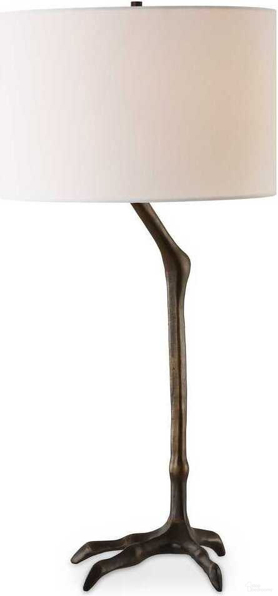 Perch Bird-Leg Table Lamp In Bronze
