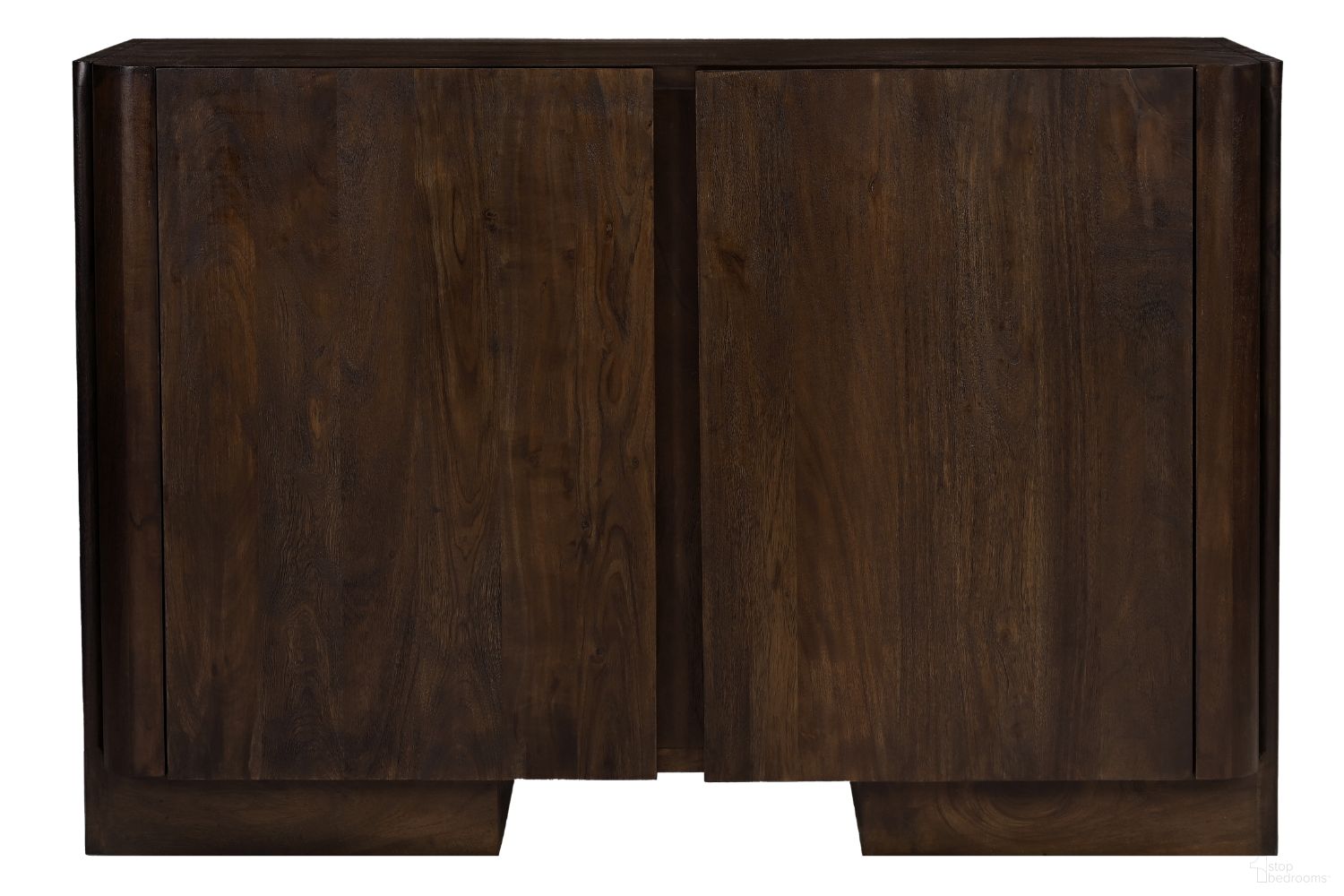 Percy 2-Door Sideboard In Barista Brown On Solid Acacia Wood
