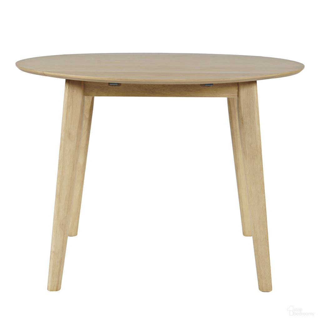 The appearance of Percy 42 Inch Round Drop-Leaf Dining Table In Natural designed by Jofran in the modern / contemporary interior design. This natural piece of furniture  was selected by 1StopBedrooms from Percy Collection to add a touch of cosiness and style into your home. Sku: 2421-PERCYNAT. Table Base Style: Legs. Table Top Shape: Round. Material: MDF. Size: 42".