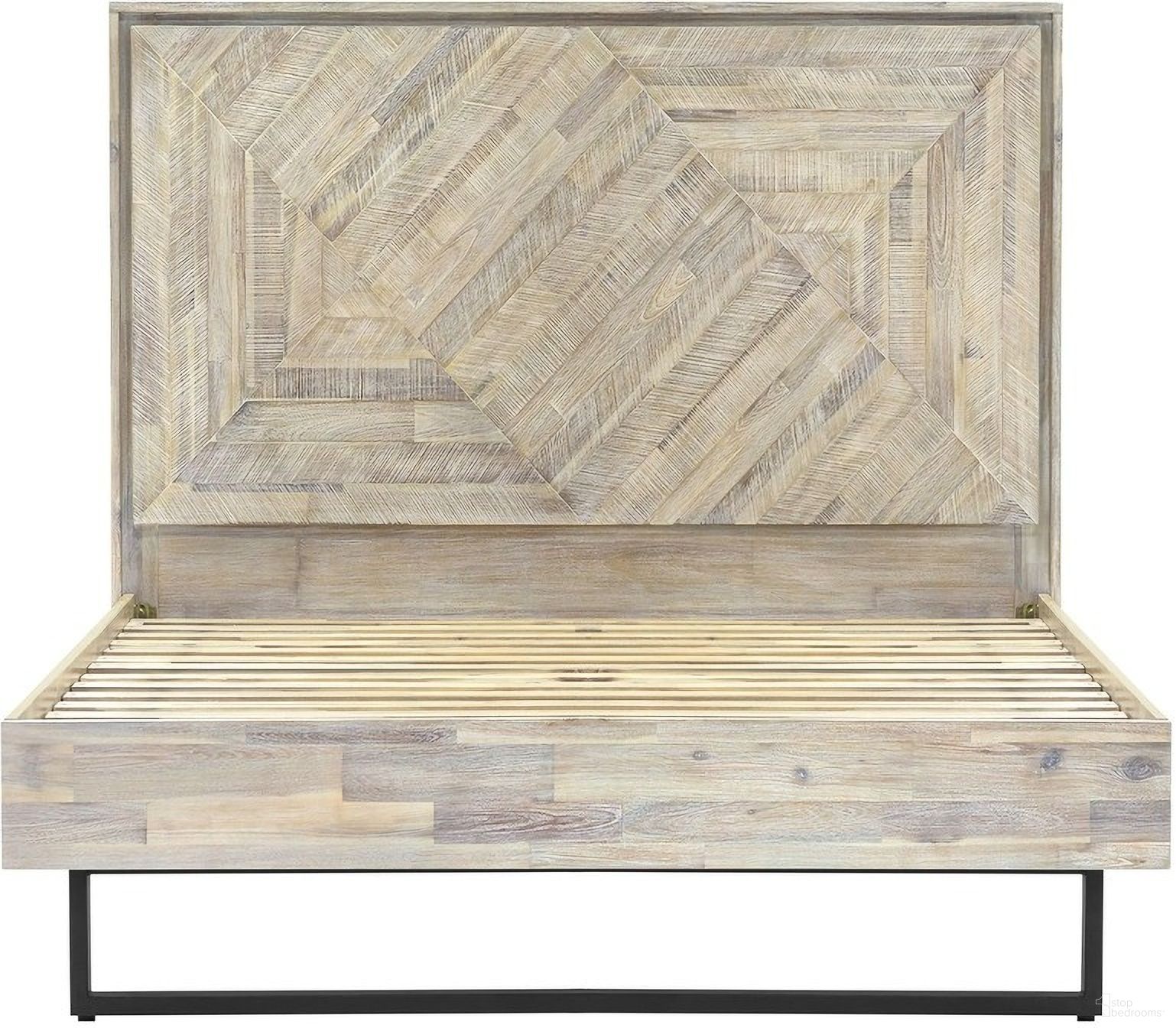 The appearance of Peridot Queen Platform Bed Frame In Natural Acacia Wood designed by Armen Living in the modern / contemporary interior design. This natural piece of furniture  was selected by 1StopBedrooms from Peridot Collection to add a touch of cosiness and style into your home. Sku: LCPEBDNATQNBX1;LCPEBDNATQNBX2;LCPEBDNATQNBX3. Bed Type: Platform Bed. Material: Wood. Bed Size: Queen.