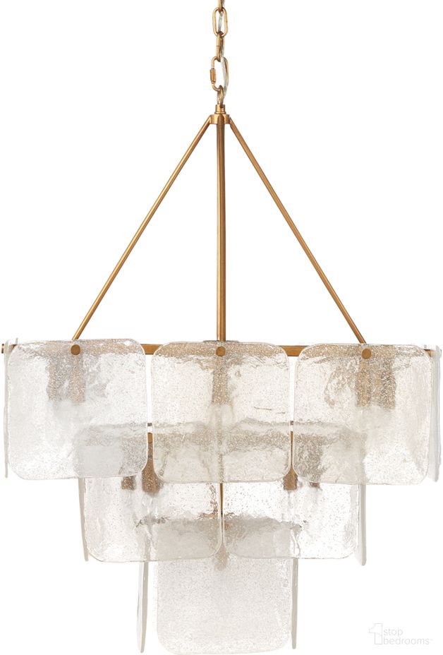 The appearance of Perignon Three Tier Chandelier In Antique Brass designed by Jamie Young Company in the glam interior design. This antique brass piece of furniture was selected by 1StopBedrooms from Perignon Collection to add a touch of cosiness and style into your home. Sku: 5PERI-CHAB. Material: Iron.