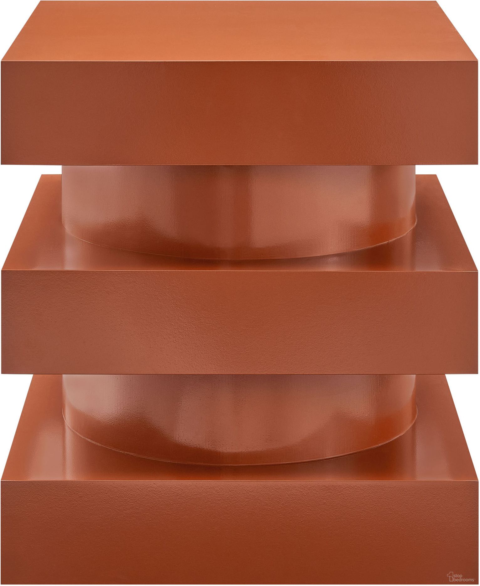 Perpetuate Totem End Table In Cayenne