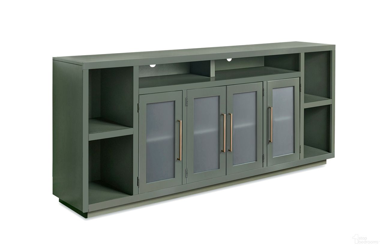 Perry 84 Inch Console with 4 Doors In Sage Green