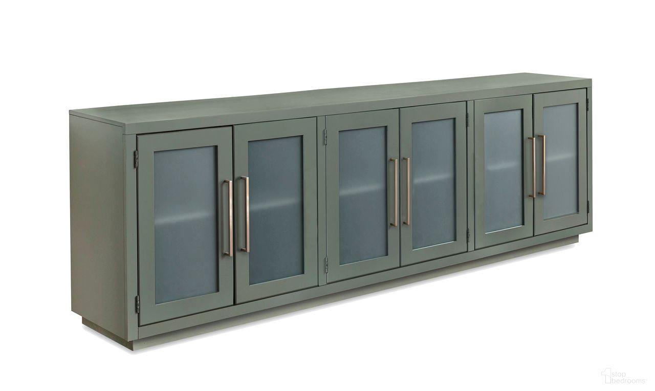 Perry 97 Inch Console with 6 Doors In Sage Green