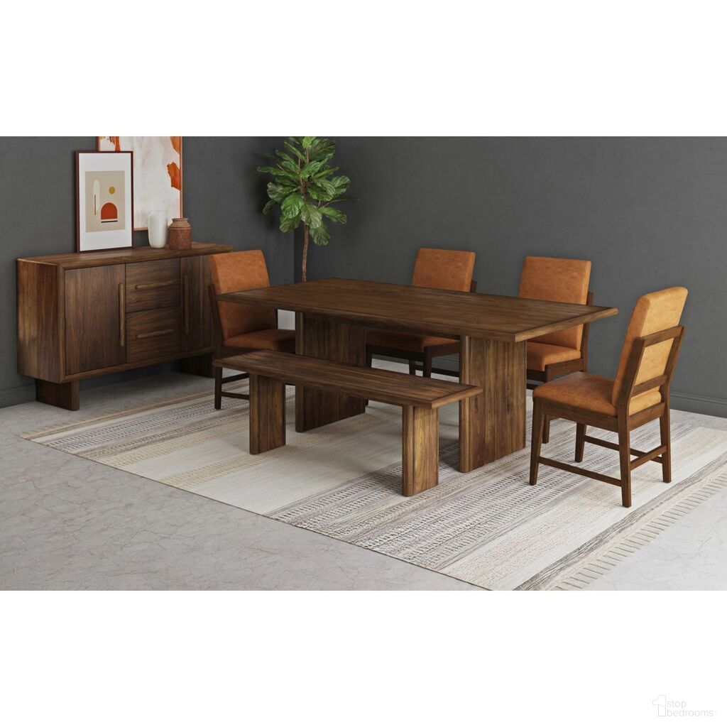 Perth Dining Room Set In Brown
