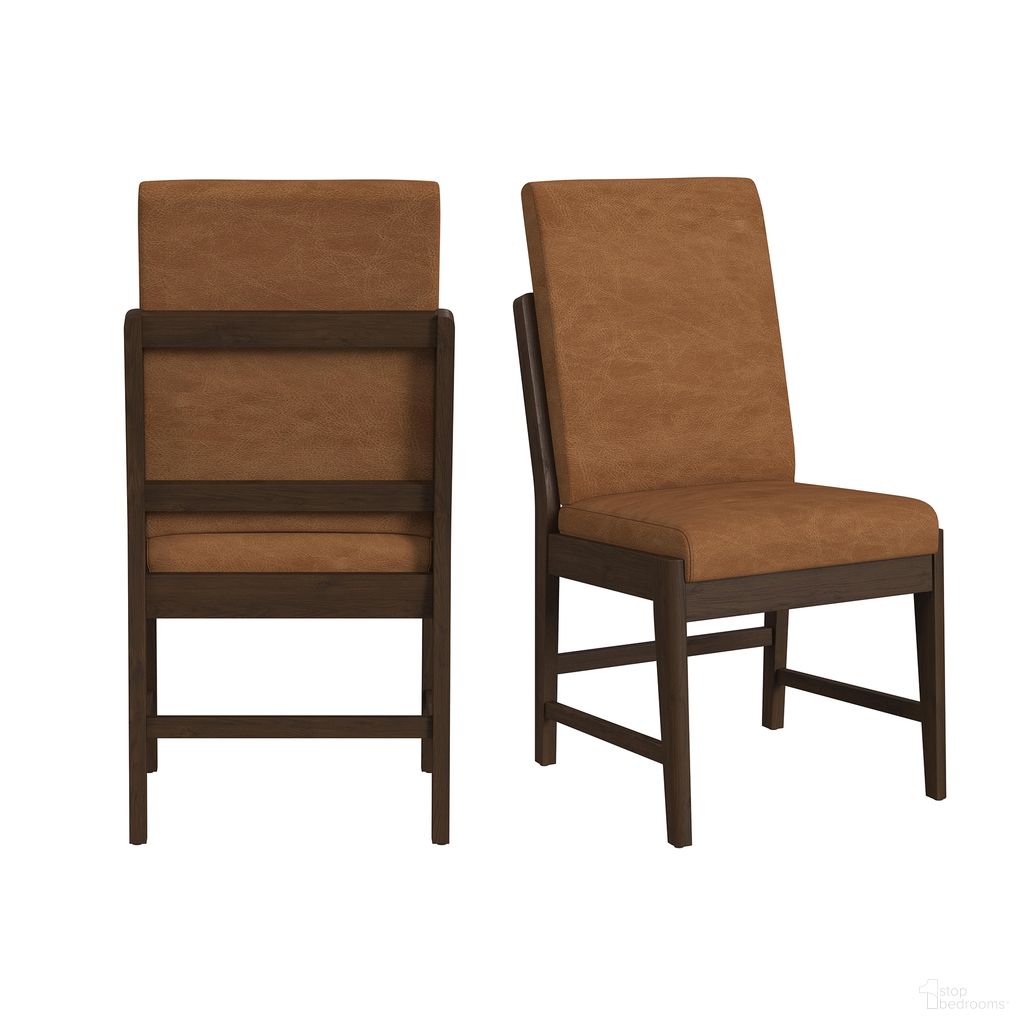 The appearance of Perth Dining Side Chair Set of 2 with Bozeman PU In Brown designed by Picket House in the transitional interior design. This brown piece of furniture was selected by 1StopBedrooms from Perth Collection to add a touch of cosiness and style into your home. Sku: D-16760-5-SC1. Material: Polyester. Chair Type: Side Chair.