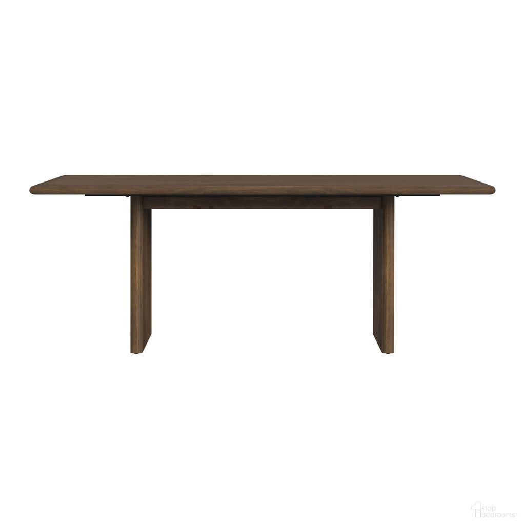 The appearance of Perth Dining Table In Brown designed by Picket House in the transitional interior design. This brown piece of furniture was selected by 1StopBedrooms from Perth Collection to add a touch of cosiness and style into your home. Sku: D-16760-5-DT. Table Base Style: Double Pedestal. Table Top Shape: Rectangular. Size: 40" x 78". Material: Walnut.