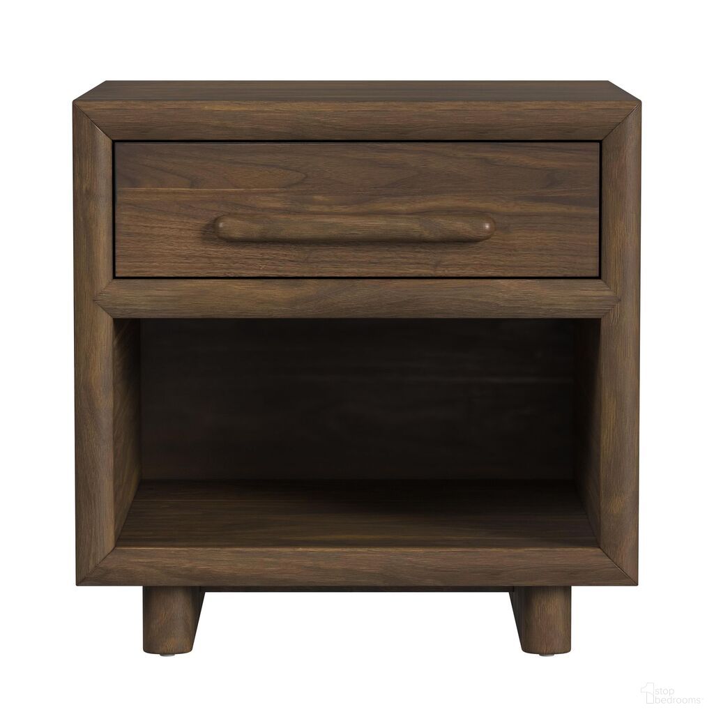The appearance of Perth End Table In Brown designed by Picket House in the transitional interior design. This brown piece of furniture was selected by 1StopBedrooms from Perth Collection to add a touch of cosiness and style into your home. Sku: T-16760-5-ET. Material: Walnut.