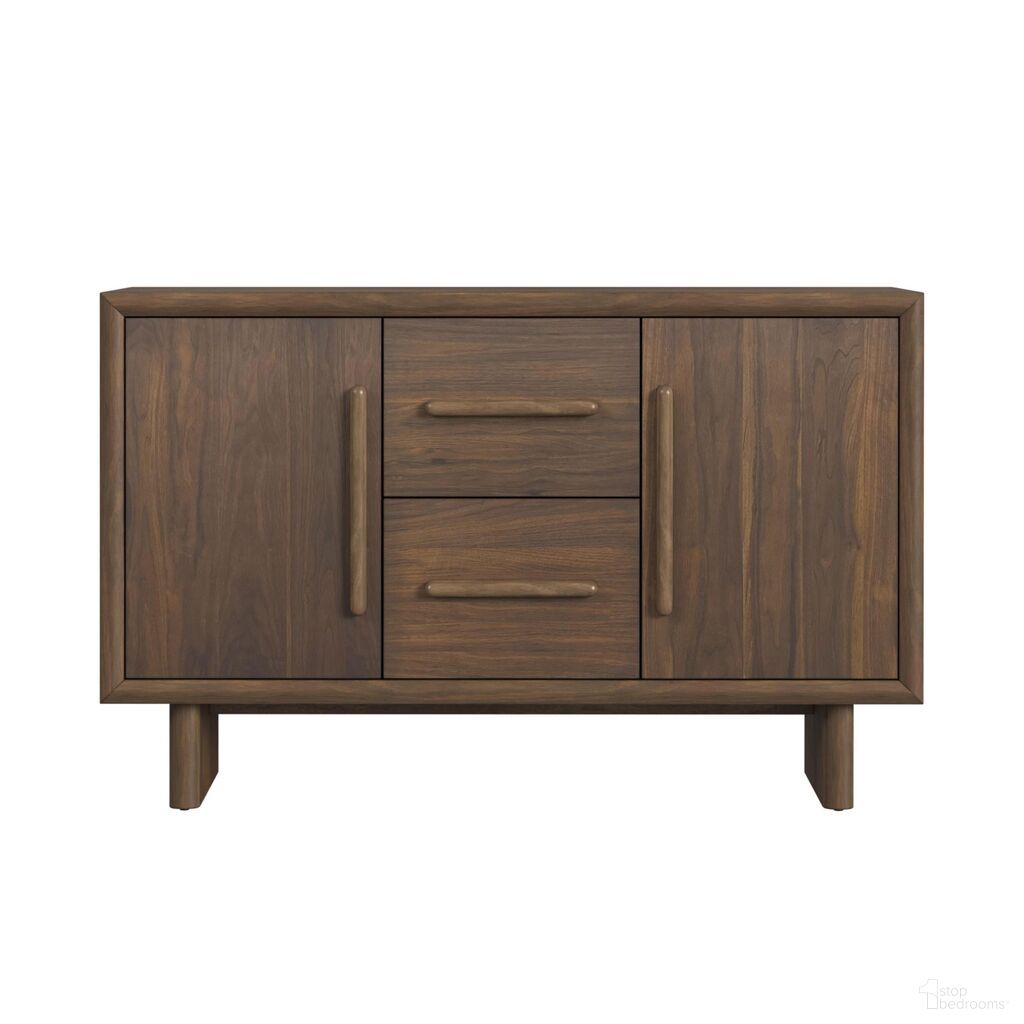 The appearance of Perth Server In Brown designed by Picket House in the transitional interior design. This brown piece of furniture was selected by 1StopBedrooms from Perth Collection to add a touch of cosiness and style into your home. Sku: D-16760-5-SV. Material: Walnut.