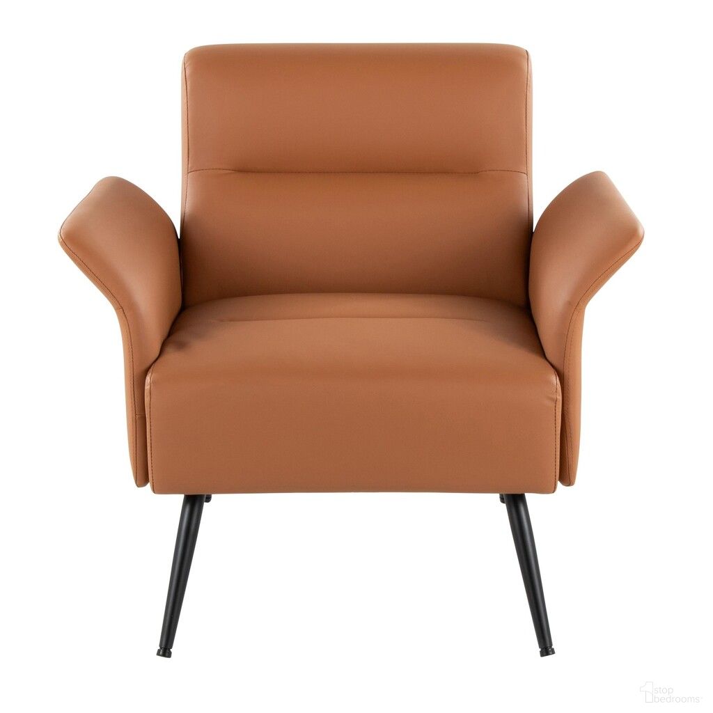 The appearance of Petal Accent Chair In Black and Camel designed by Lumisource in the modern / contemporary interior design. This black and camel piece of furniture  was selected by 1StopBedrooms from Petal Collection to add a touch of cosiness and style into your home. Sku: CHR-PETALPU CAM. Material: Faux Leather.