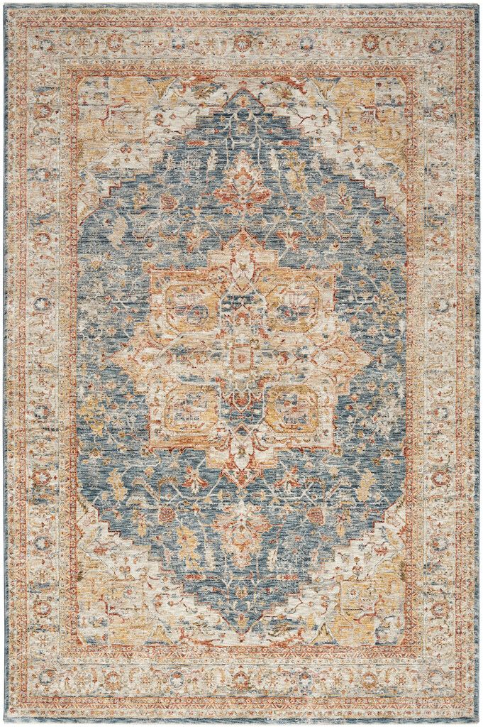 Petra 9'3" x 12'7" Indoor Rug In Ivory Blue