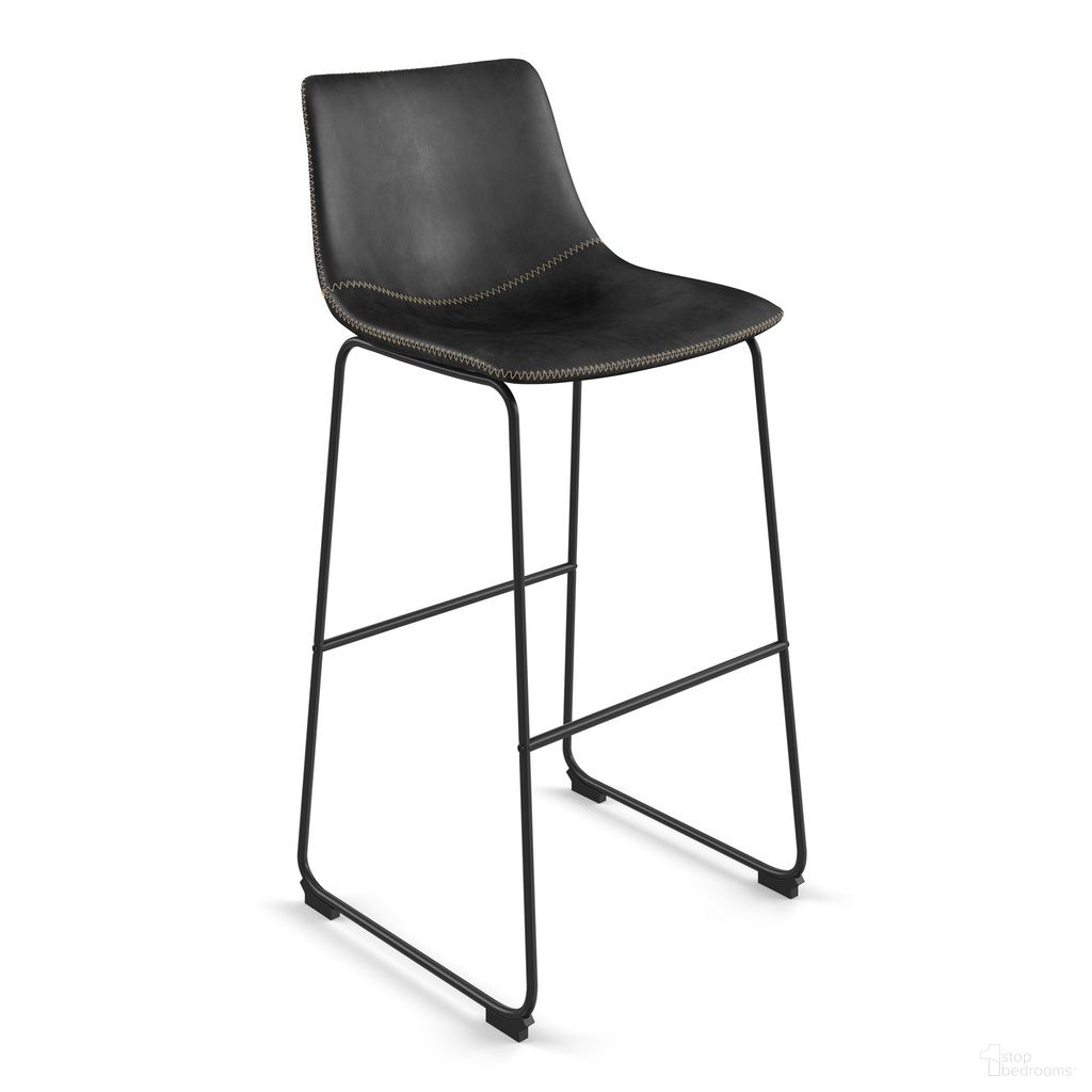 The appearance of Petra Bar Height Stools Set of 2 In Black designed by Aeon in the modern / contemporary interior design. This black piece of furniture was selected by 1StopBedrooms from Petra Collection to add a touch of cosiness and style into your home. Sku: AE27163-BP-02. Material: Plywood.