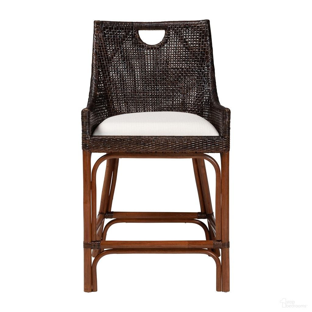 The appearance of Petra Handwoven Wicker Natural Rattan Counter Stool with Wingback Profile In Espresso and Light Brown designed by Baxton Studio in the bohemian interior design. This espresso/light brown piece of furniture was selected by 1StopBedrooms from Petra Collection to add a touch of cosiness and style into your home. Sku: Petra-Rattan/Coffee Bean-Cushion-CS. Material: Foam.