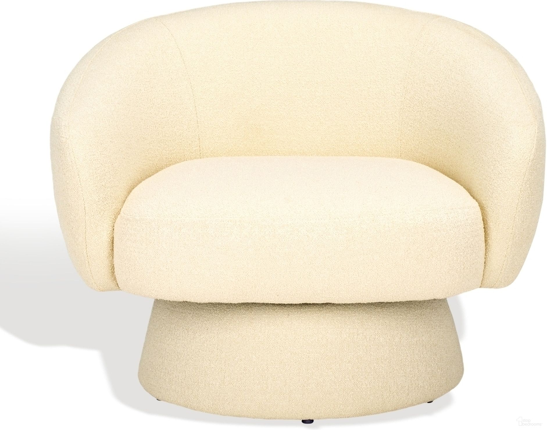 The appearance of Petryna Boucle Accent Chair In Creme designed by Safavieh Couture in the modern / contemporary interior design. This creme piece of furniture  was selected by 1StopBedrooms from Petryna Collection to add a touch of cosiness and style into your home. Sku: SFV4822B. Material: Wood.