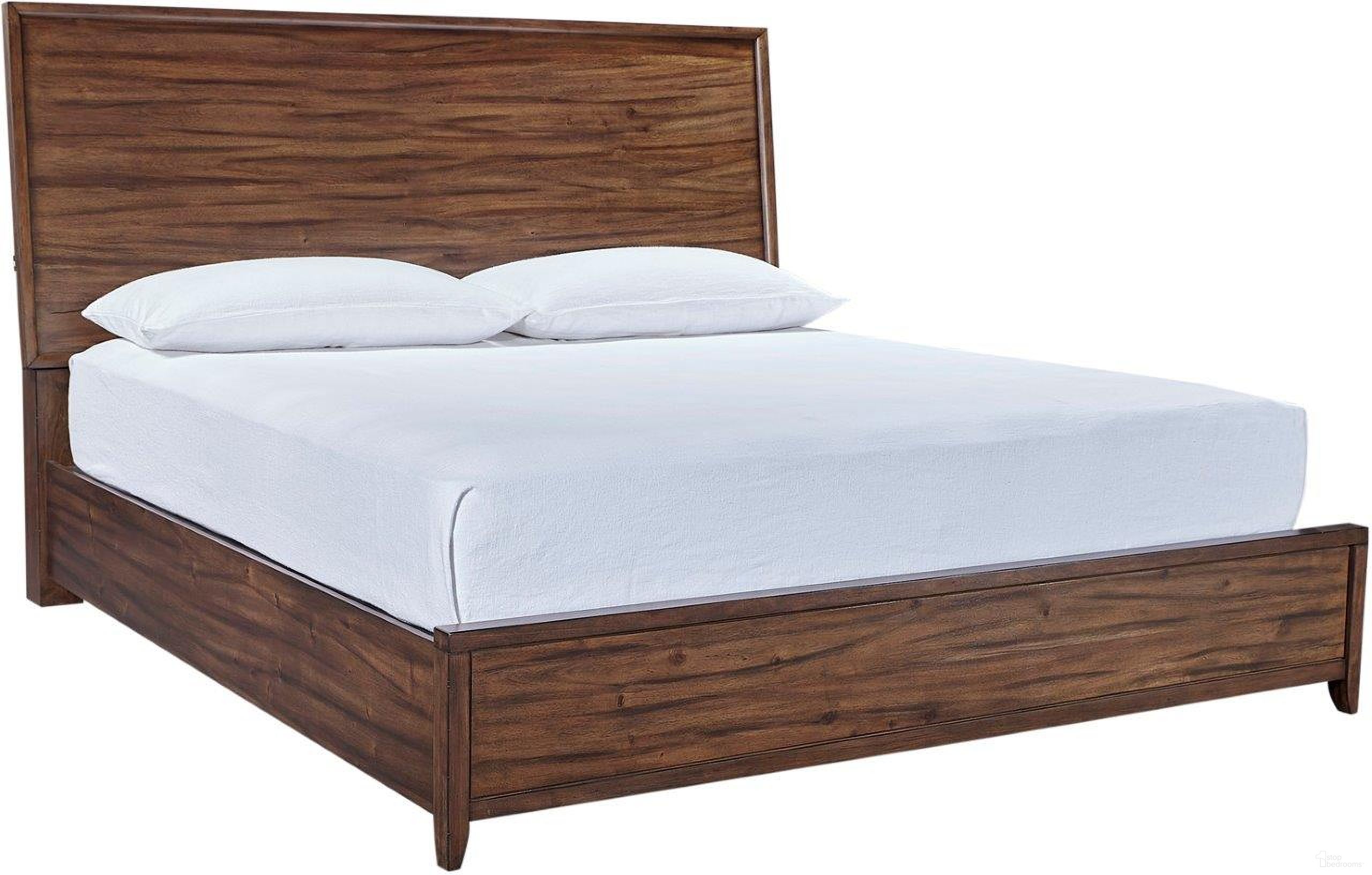 The appearance of Peyton California King Panel Bed In Cherry designed by Aspenhome in the transitional interior design. This cherry piece of furniture was selected by 1StopBedrooms from Peyton Collection to add a touch of cosiness and style into your home. Sku: I317-407;I317-410;I317-404. Bed Type: Panel Bed. Material: Wood. Bed Size: California King.