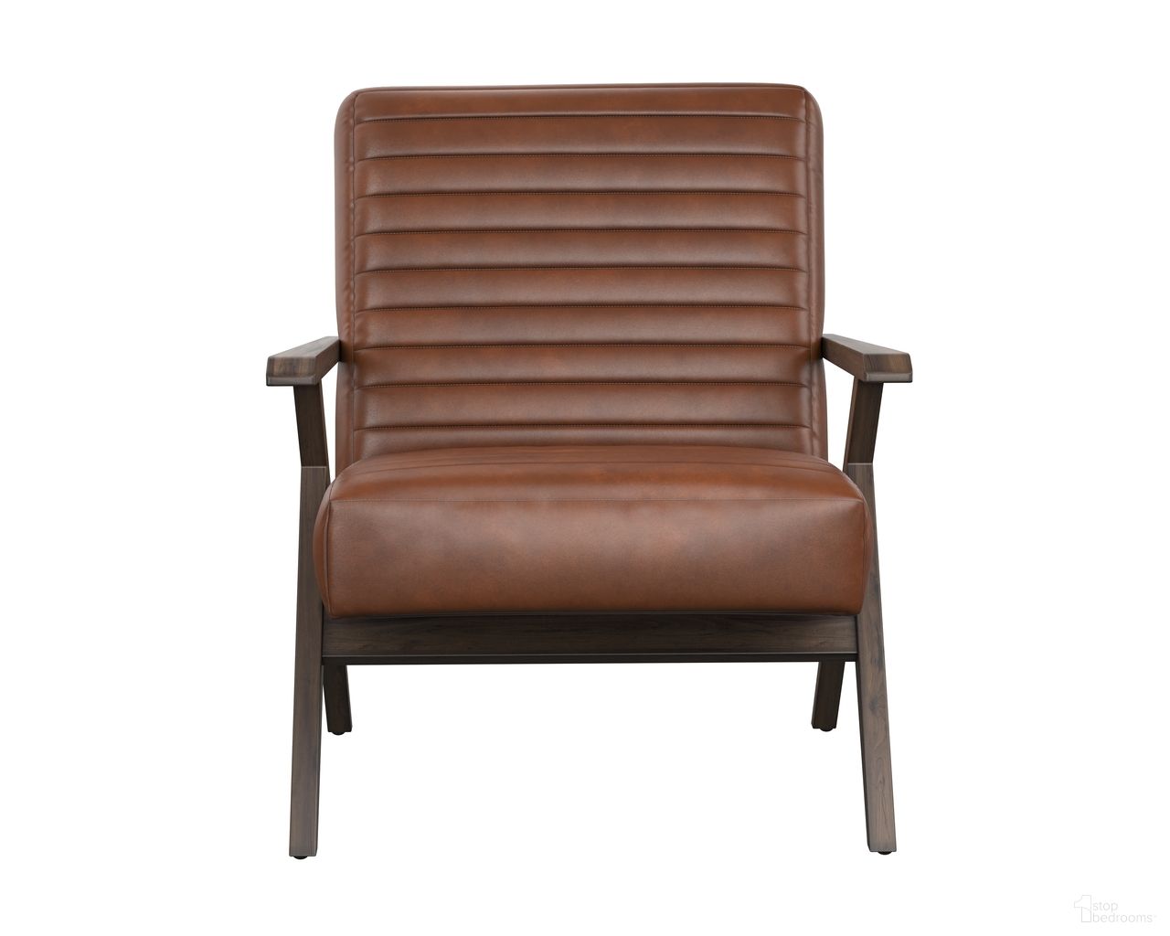 Peyton Lounge Chair In Bravo Cognac