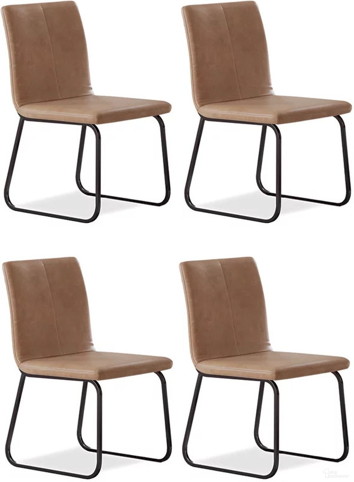 The appearance of Pharwynn Dining Chair Set of 4 In Toast designed by Signature Design by Ashley in the modern / contemporary interior design. This toast piece of furniture  was selected by 1StopBedrooms from Pharwynn Collection to add a touch of cosiness and style into your home. Sku: D446-02. Material: Leather Match. Chair Type: Side Chair.