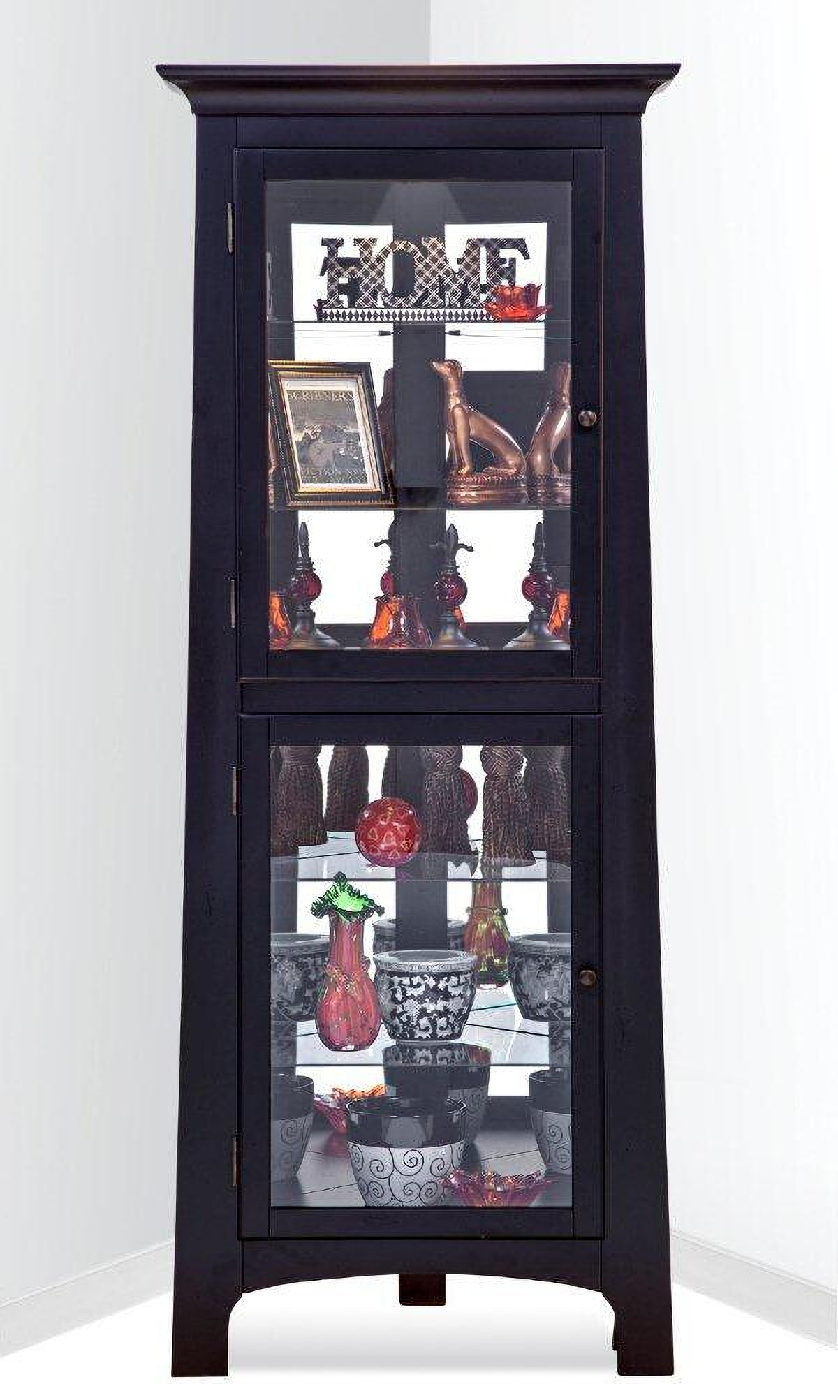 Philip reinisch top corner curio cabinet