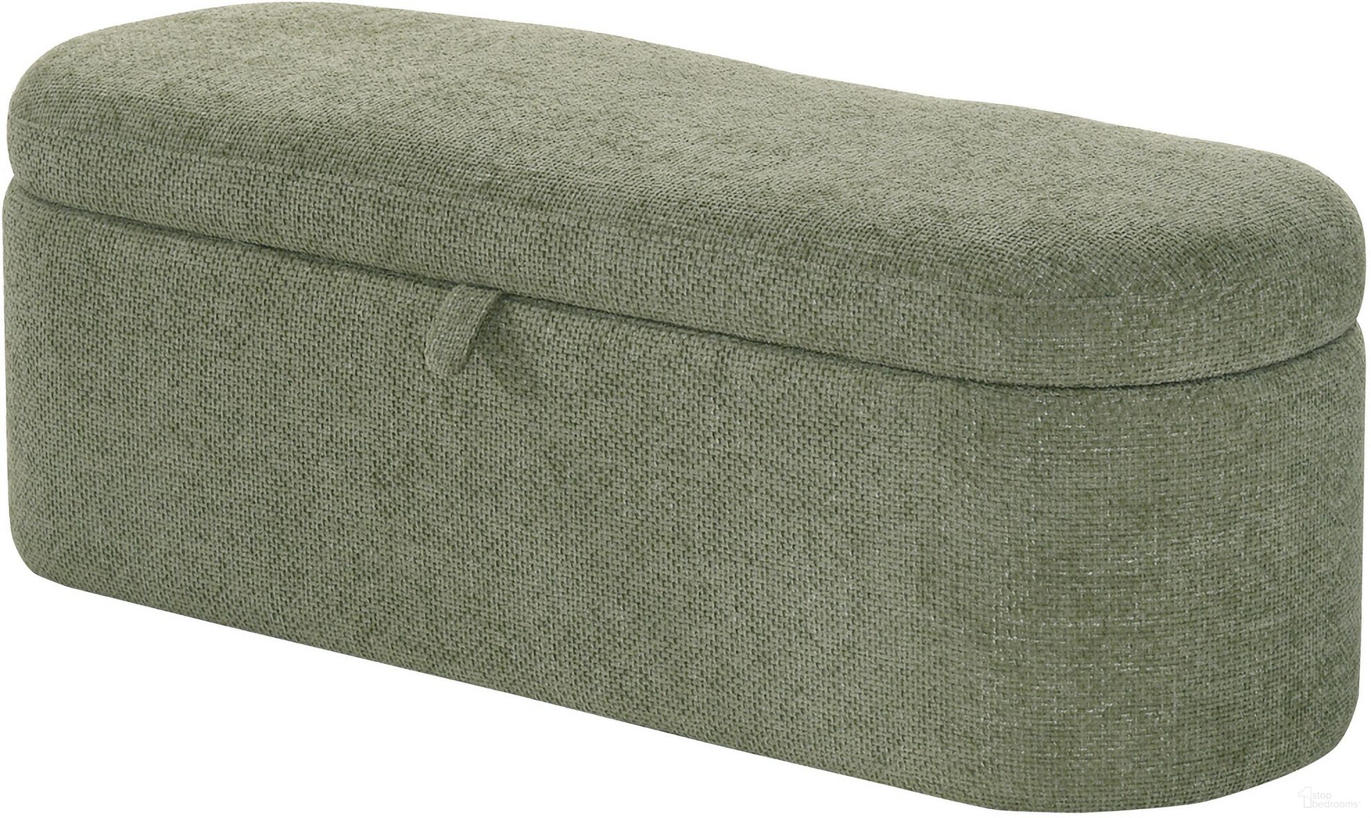 The appearance of Philipa Storage Bench In Light Green Tweed designed by Crown Mark in the transitional interior design. This light green tweed piece of furniture was selected by 1StopBedrooms from Philipa Collection to add a touch of cosiness and style into your home. Sku: 4924GR-BENCH. Material: Upholstered.