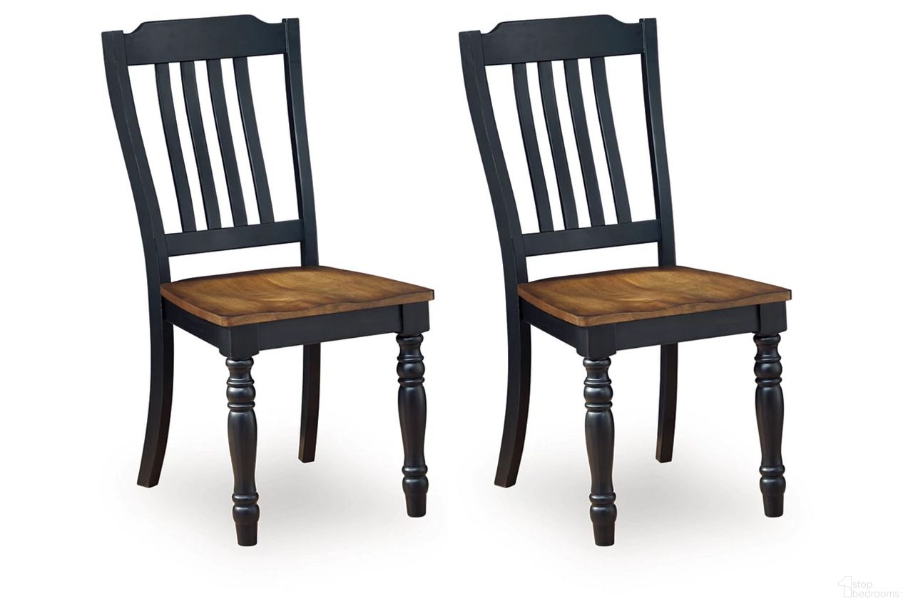The appearance of Phillinger Dining Chair Set of 2 In Black and Brown designed by Signature Design by Ashley in the transitional interior design. This black/brown piece of furniture was selected by 1StopBedrooms from Phillinger Collection to add a touch of cosiness and style into your home. Sku: NCD619-01. Material: Wood. Chair Type: Side Chair.