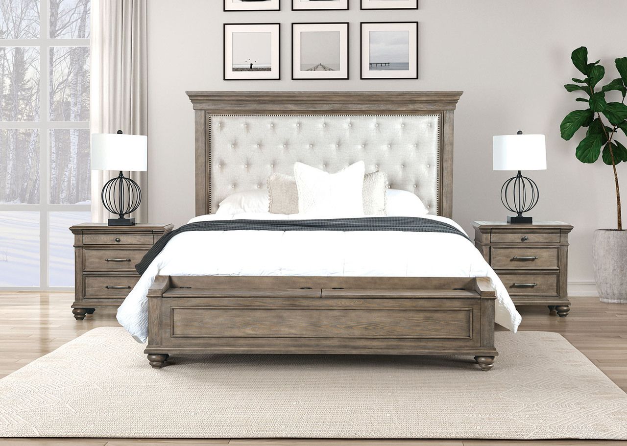 Philomath Queen Bed In Aged Oak