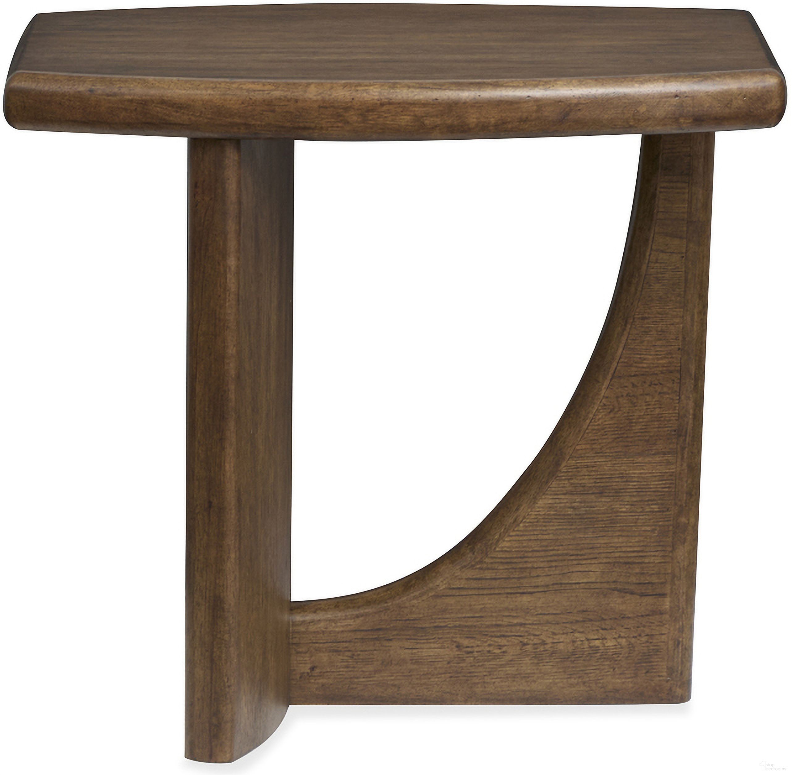 Phoebe Rectangular End Table In Sienna Brown