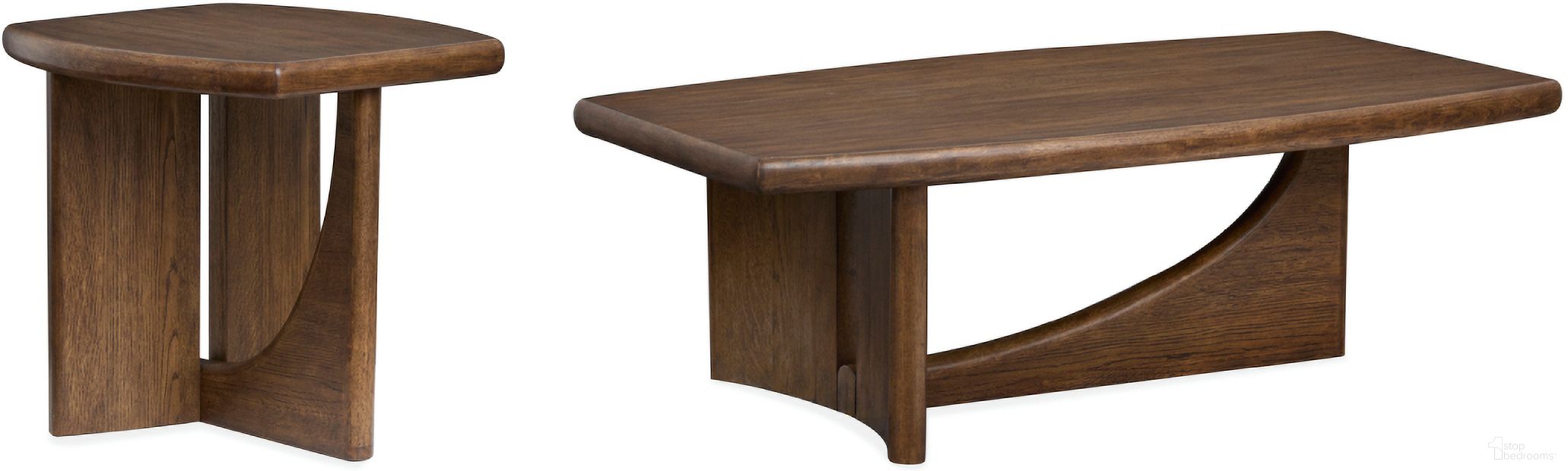 Phoebe Rectangular Occasional Table Set In Sienna Brown