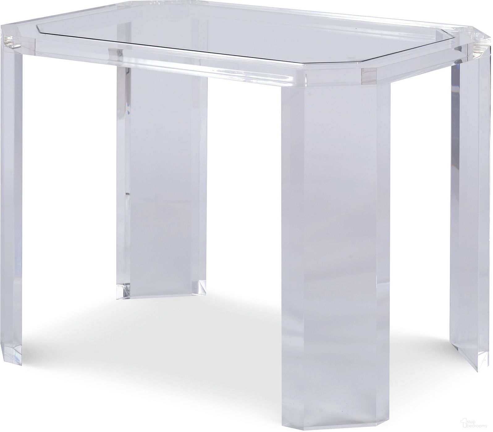 The appearance of Phoenix Chairside Table - Glass Top designed by Century Furniture in the modern / contemporary interior design. This glass piece of furniture was selected by 1StopBedrooms from Thomas O'Brien Collection to add a touch of cosiness and style into your home. Sku: AEA-661-1. Material: Tempered Glass.