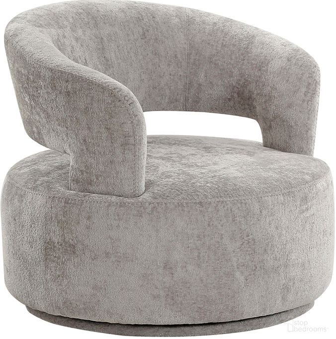 The appearance of Piagia Upholstered Swivel Base Barrel Chair In Silver designed by Pasargad Home in the modern / contemporary interior design. This silver piece of furniture was selected by 1StopBedrooms from Noho Collection to add a touch of cosiness and style into your home. Sku: PZW-20087. Material: Polyester.