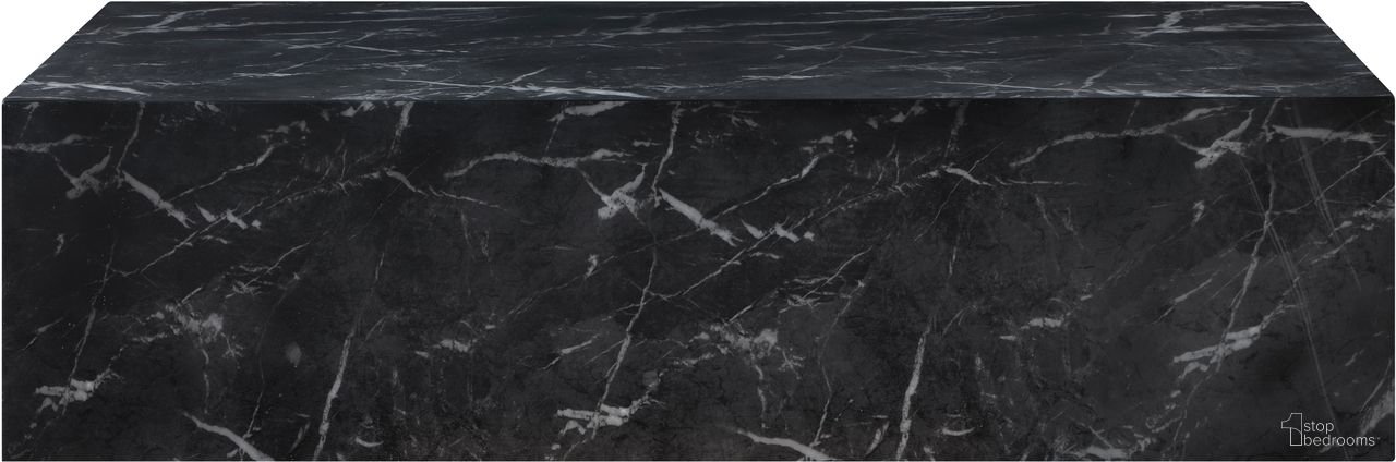 The appearance of Piazza Marble Finish Concrete Coffee Table In Black designed by Meridian in the modern / contemporary interior design. This black piece of furniture  was selected by 1StopBedrooms from Piazza Collection to add a touch of cosiness and style into your home. Sku: 99029Black-CT. Material: Concrete.